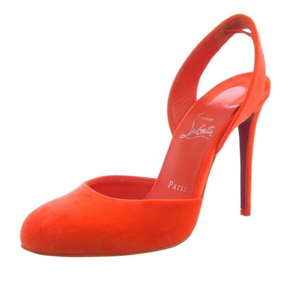 Christian Louboutin Velvet Heels - Picture 1 of 5